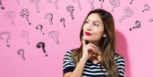 woman has questions