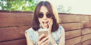 Woman in sunglasses having fun living as her authentic self 