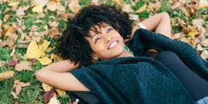 woman lying on the ground