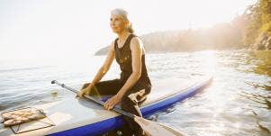 woman in kayak 