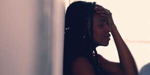 depressed woman