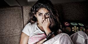 anxious woman