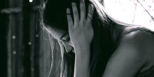 depressed woman
