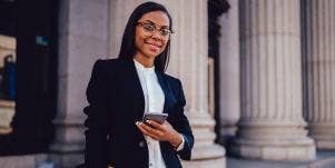 professional woman in business suit