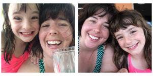 Carolyn Castiglia and daughter