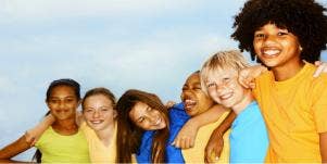 group of kids smiling