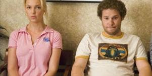 Katherine Heigl and Seth Rogen in Knocked Up
