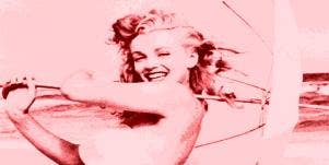 happy Marilyn Monroe