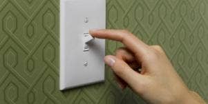 light switch on off