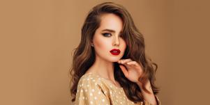 woman wearing lipstick