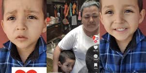 Little boy, family, single mom