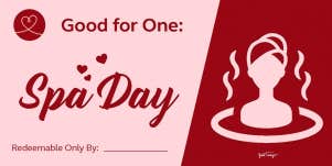 spa day love coupon 