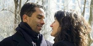 a couple in the park