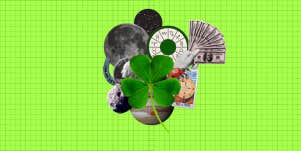 four leaf clover and lucky objects