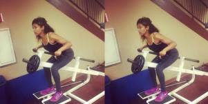 woman working out