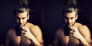 man bun