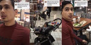 Father at mall TikTok