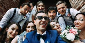 Groom selfie