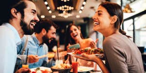 woman meeting her boyfriend's friends