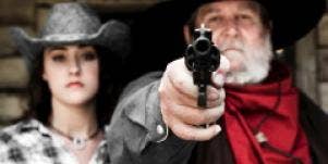 father with gun