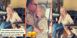 Woman with memory loss greeting her husband TikTok
