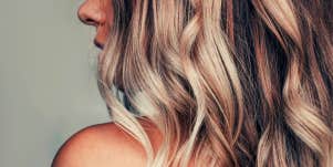 side of a beautiful woman's face
