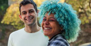smiling couple