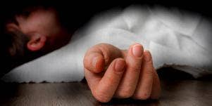 photo of dead teenager with hand outstretched