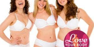 3 young women in bras and underwear