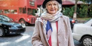 Mature lady wearing fashionable clothing