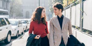 couple looking at each other