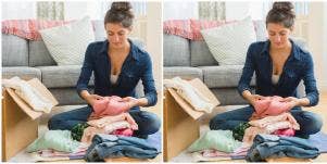 woman practicing home organization