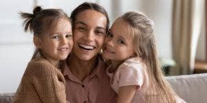 mom and daughters