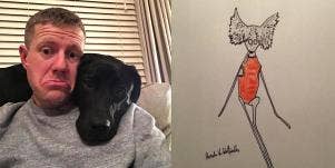 Phil Heckles and pet portrait