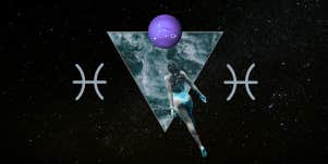 woman swimming, pisces symbols, neptune, ocean
