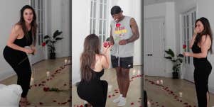 woman proposes to man