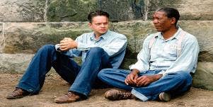 sad woman leaning on hand thinking about shawshank redemption