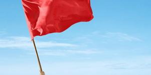 red flag wave