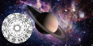 saturn and zodiac wheel