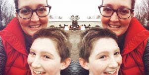 Kelly and her son, Ryan