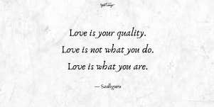 sadhguru quote about love