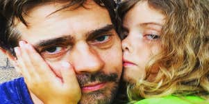 the author with his daughter