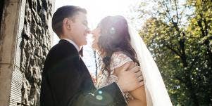 couple wedding day