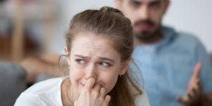 couple in anxious breakup
