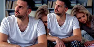 man feeling stuck in an unhappy marriage
