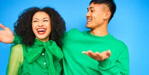 woman with a man who likes her as more than a friend
