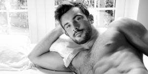 shirtless man