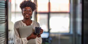 professional smiling woman