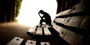 depressed man