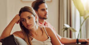 unhappy couple